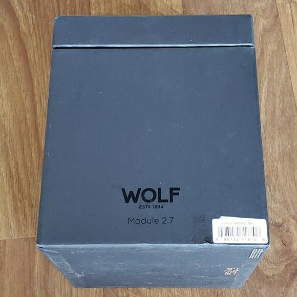 Wolf Winder Viceroy 456002 Black Module 2.7 Single‎ Watch Winder with Cover NWOT - Picture 8 of 8